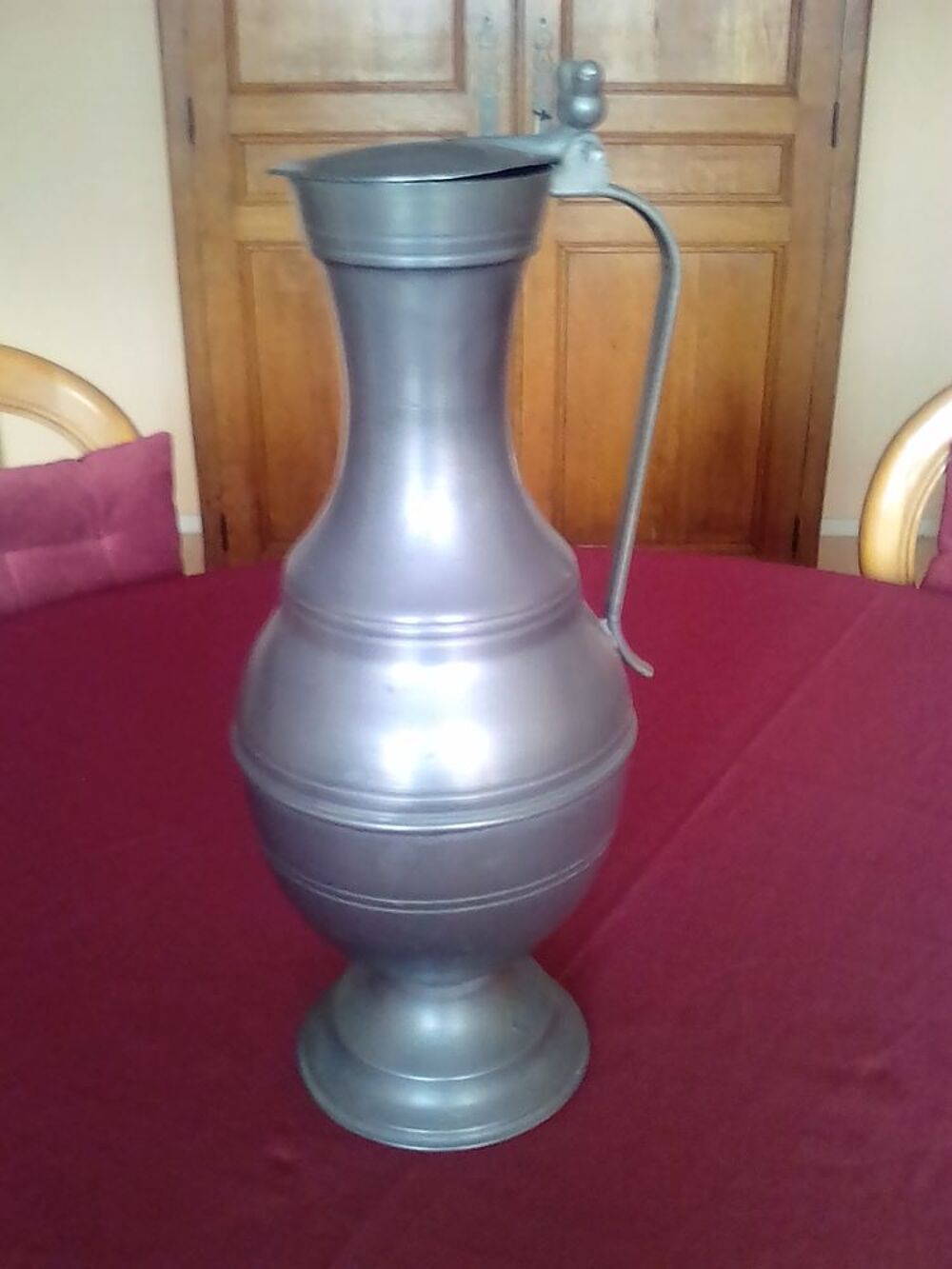 Pichet en &eacute;tain Décoration