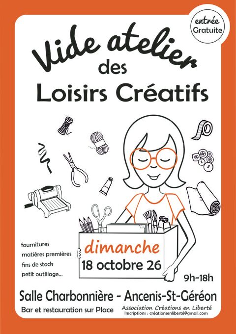 Vide atelier Loisirs Créatifs Ancenis (44)