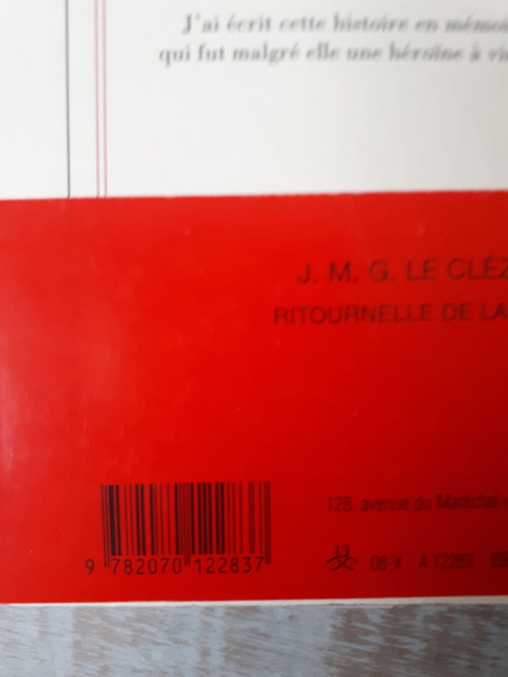 Ritournelle de la faim Livres et BD