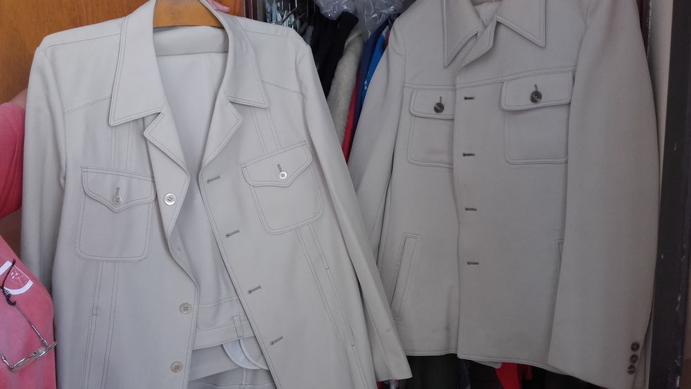 Veste blanche en mohair Vêtements