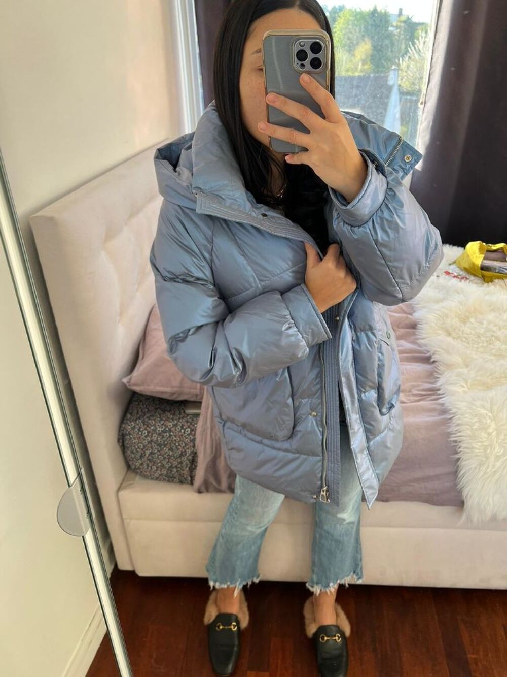 SUPERBE DOUDOUNE neuve BLEU IRISE &agrave; saisir ! Vêtements