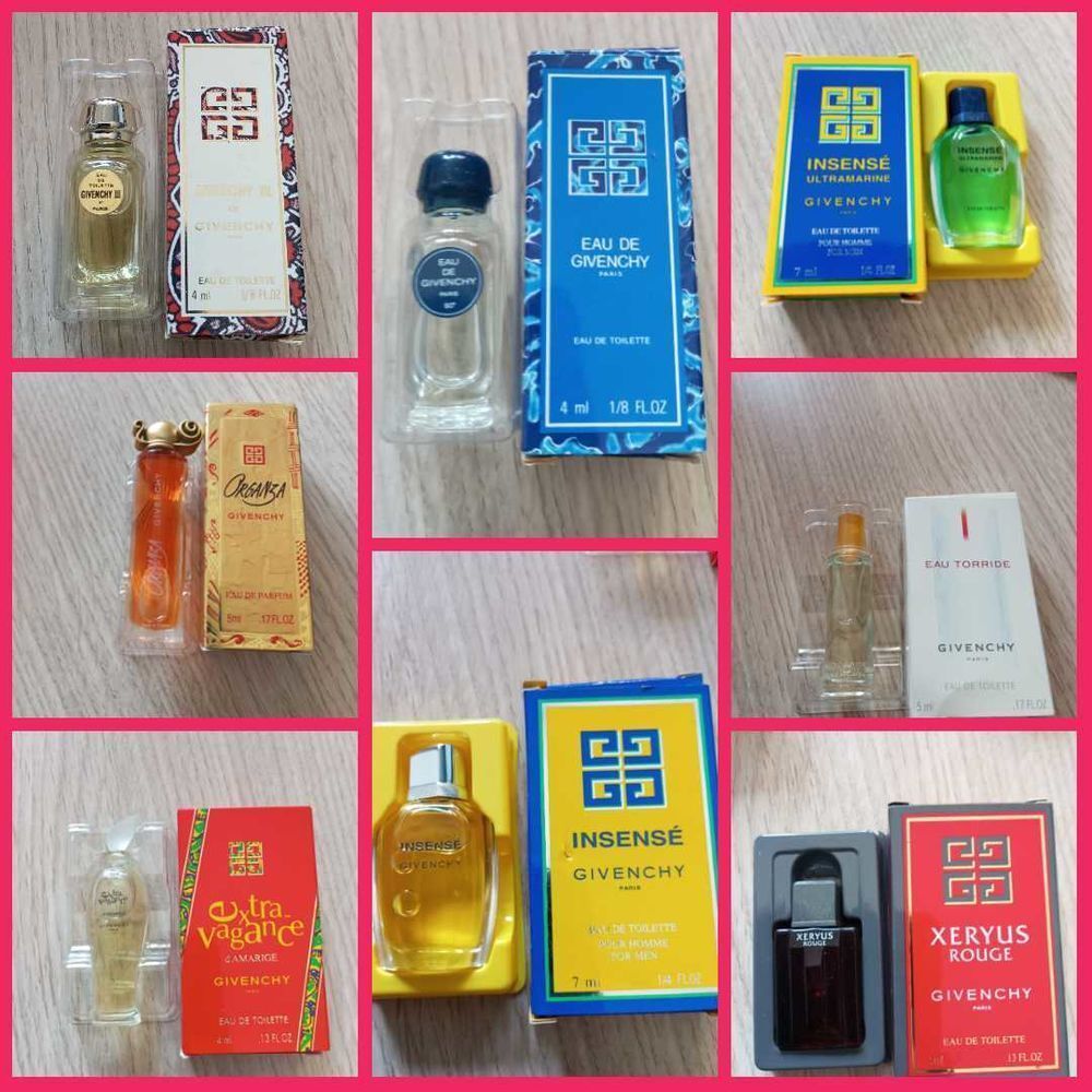 lot 8 miniatures de parfums Givenchy 