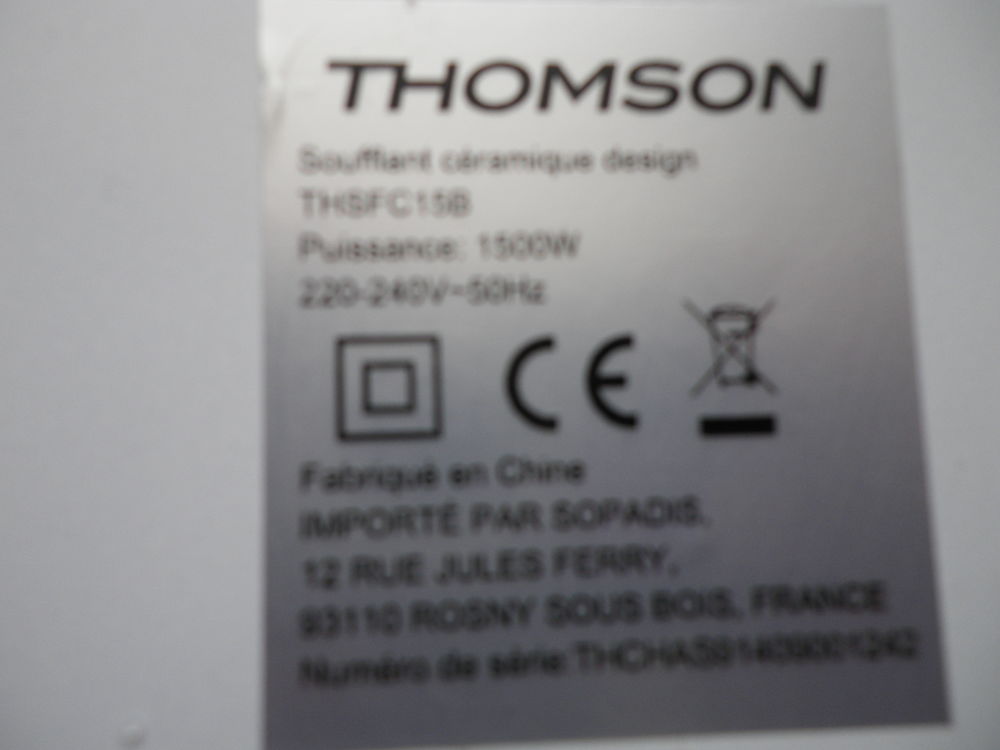 soufflant ceramique Electroménager