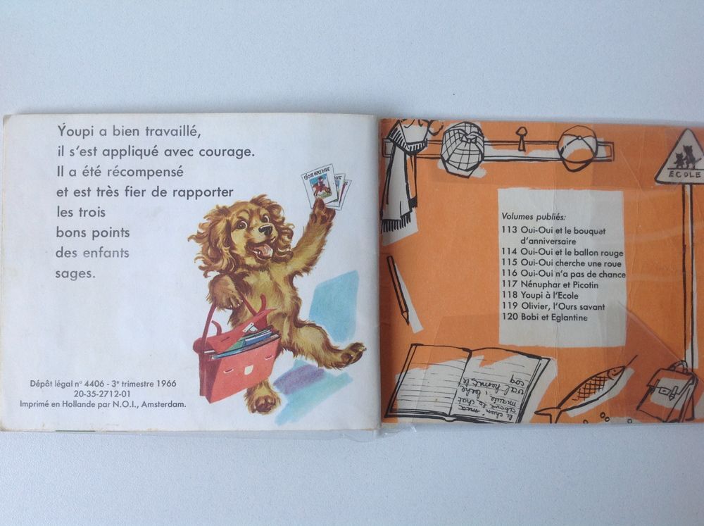 YOUPI &Agrave; L'&Eacute;COLE MINI-LIVRES HACHETTE N&deg;118 / 1966 Envoi Poss Livres et BD