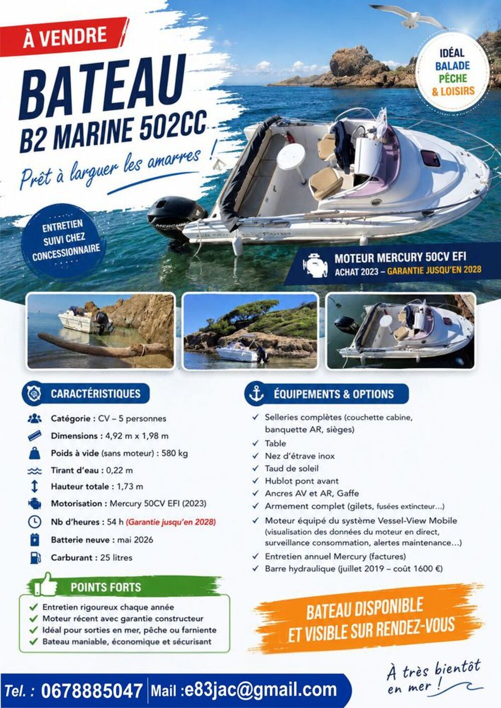 Dinghie - Runabout - Open 2011 occasion 83320 Carqueiranne
