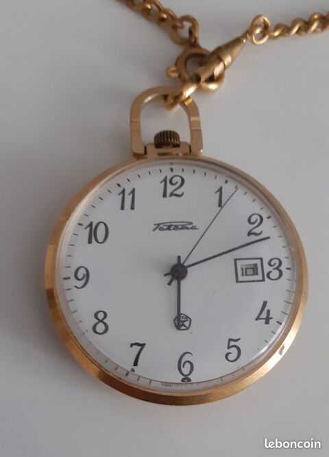 Montre gousset Raketa plaque or 50 Frontignan (34)