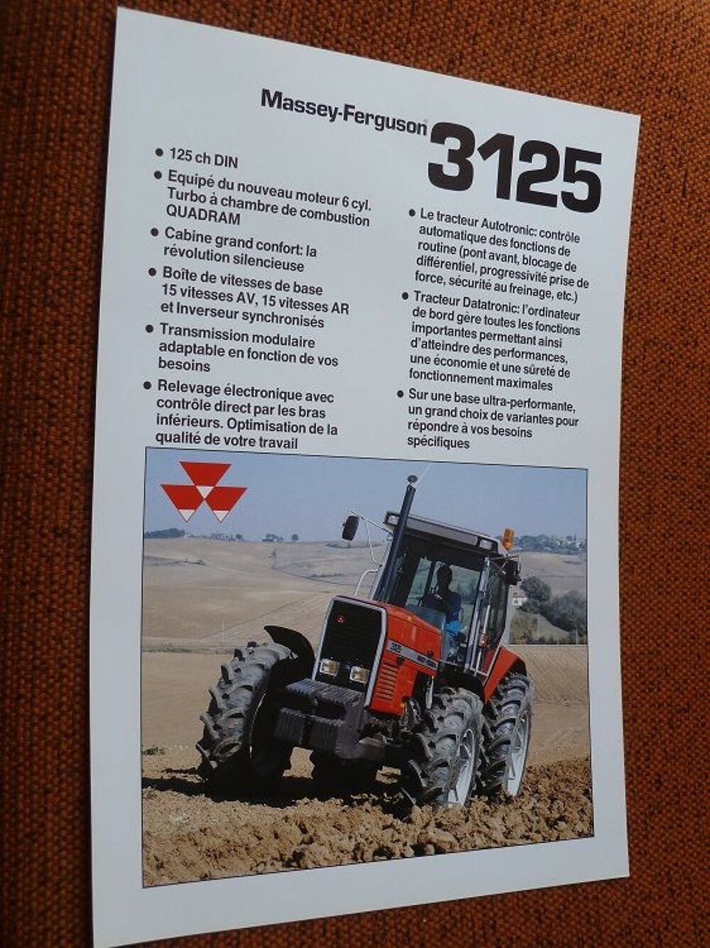 Prospectus MASSEY FERGUSON MF 3125 125cv 