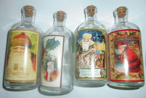 4 bouteilles en verre, avec bouchon & affiches de Noël 10 Ervy-le-Châtel (10)