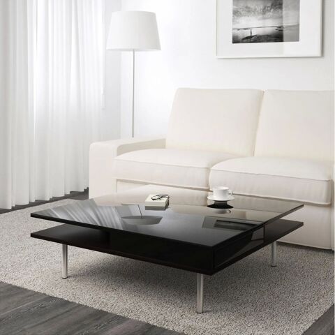 Table basse IKEA TOFTERYD ? Noir brillant ? 95x95 cm 100 Trappes (78)