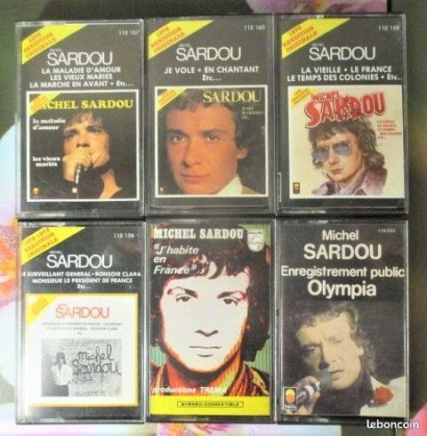Cassettes audio M. Sardou titres des  ann�es 70 0 H�rouville-Saint-Clair (14)
