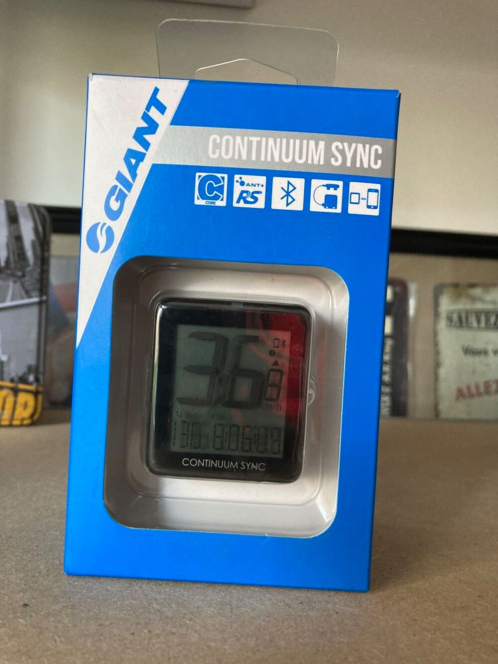Compteur Giant Continuum Sync blanc neuf Vélos