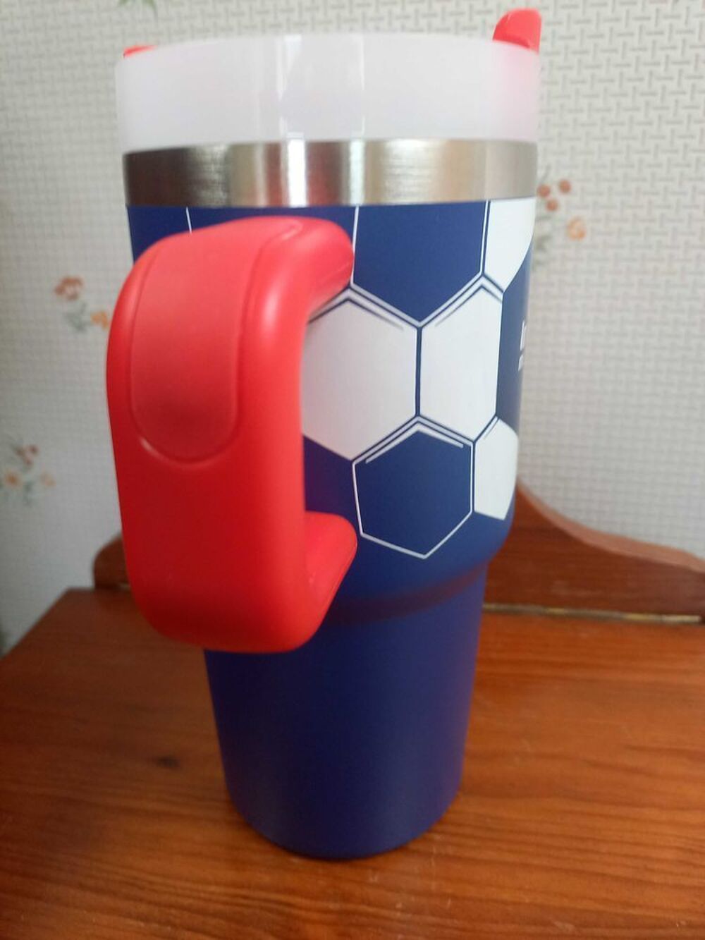 Mug isotherme aux couleurs de l'Equipe de France 
