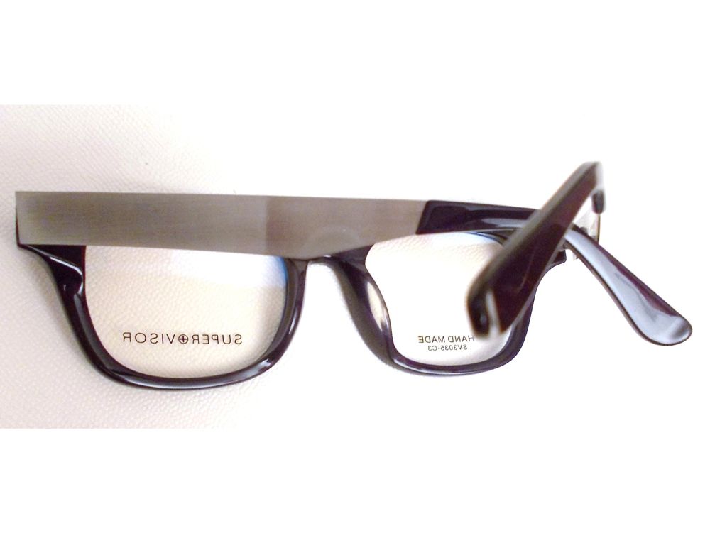 Monture de Vue/ Lunette Plastique Violet et M&eacute;tal Argent&eacute; Bijoux et montres