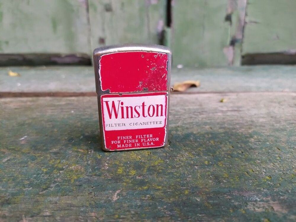 Ancien Briquet Winston Rocky Caranet Vintage 