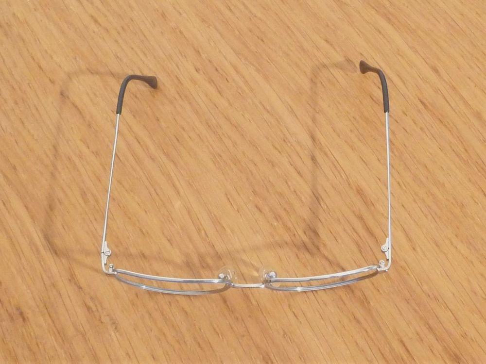 Monture/ Lunette Vue Rectangle M&eacute;tal Argent&eacute; Bleu- Marcolin Vêtements