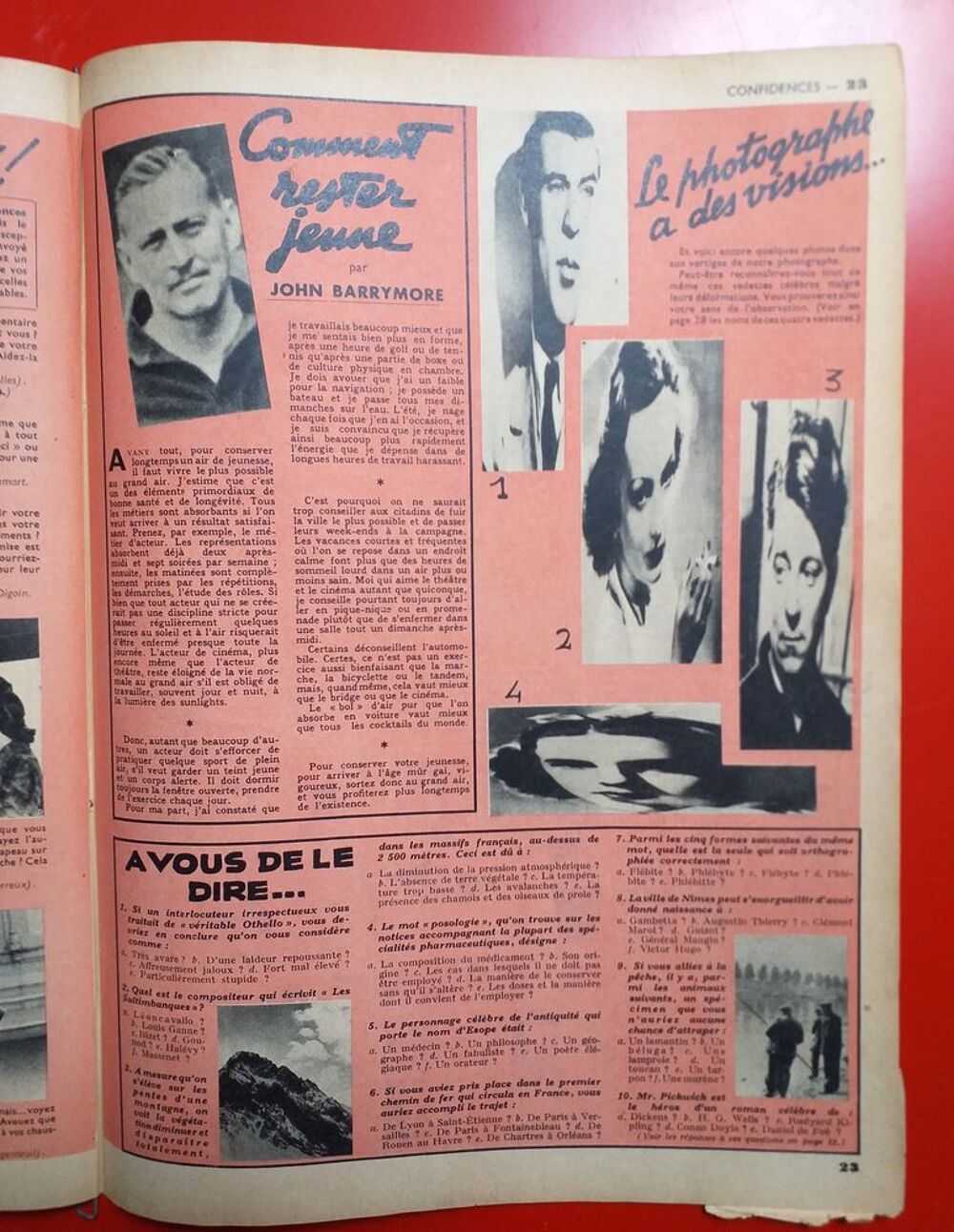 CONFIDENCES N&deg; 28 du 18 novembre 1938 VIOLETTE A NEW YORK Livres et BD