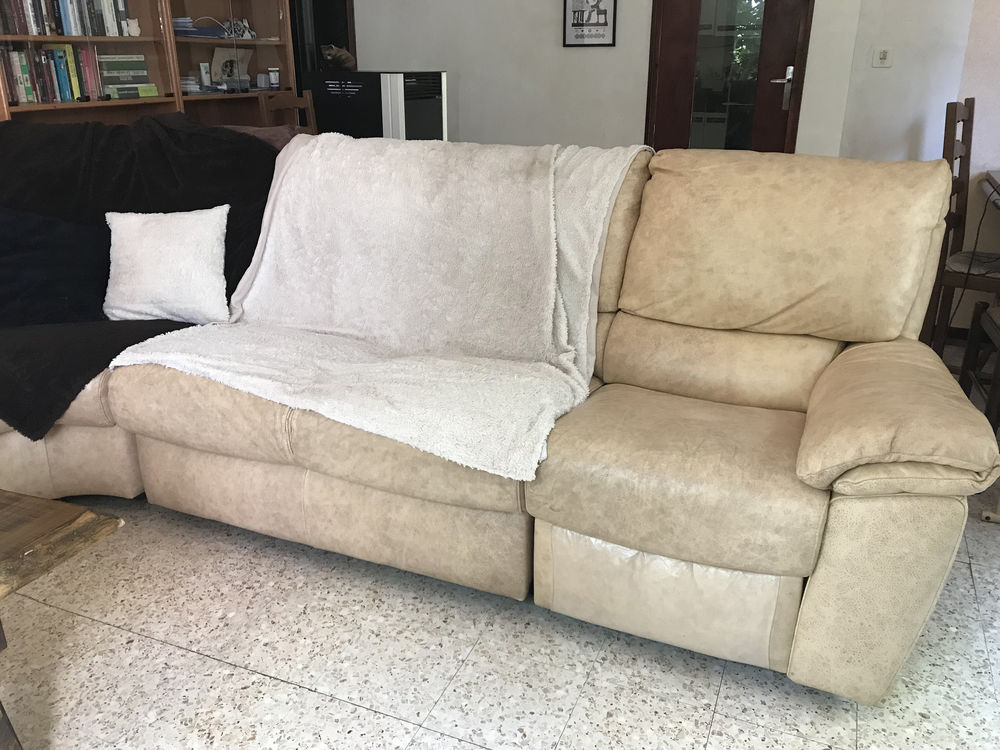 Canap&eacute; d'angle en cuir &eacute;lectrique Meubles