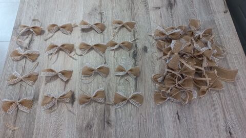 Noeuds en jute  voiture de mariage dcoration table 28 Chteaurenard (13)