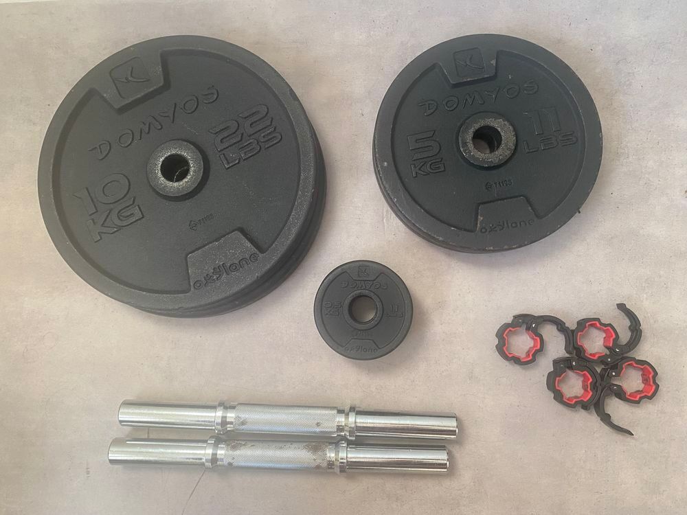 Disques et barres courtes musculation Sports