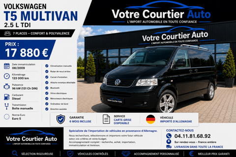 Annonce voiture Volkswagen MULTIVAN 17880 €