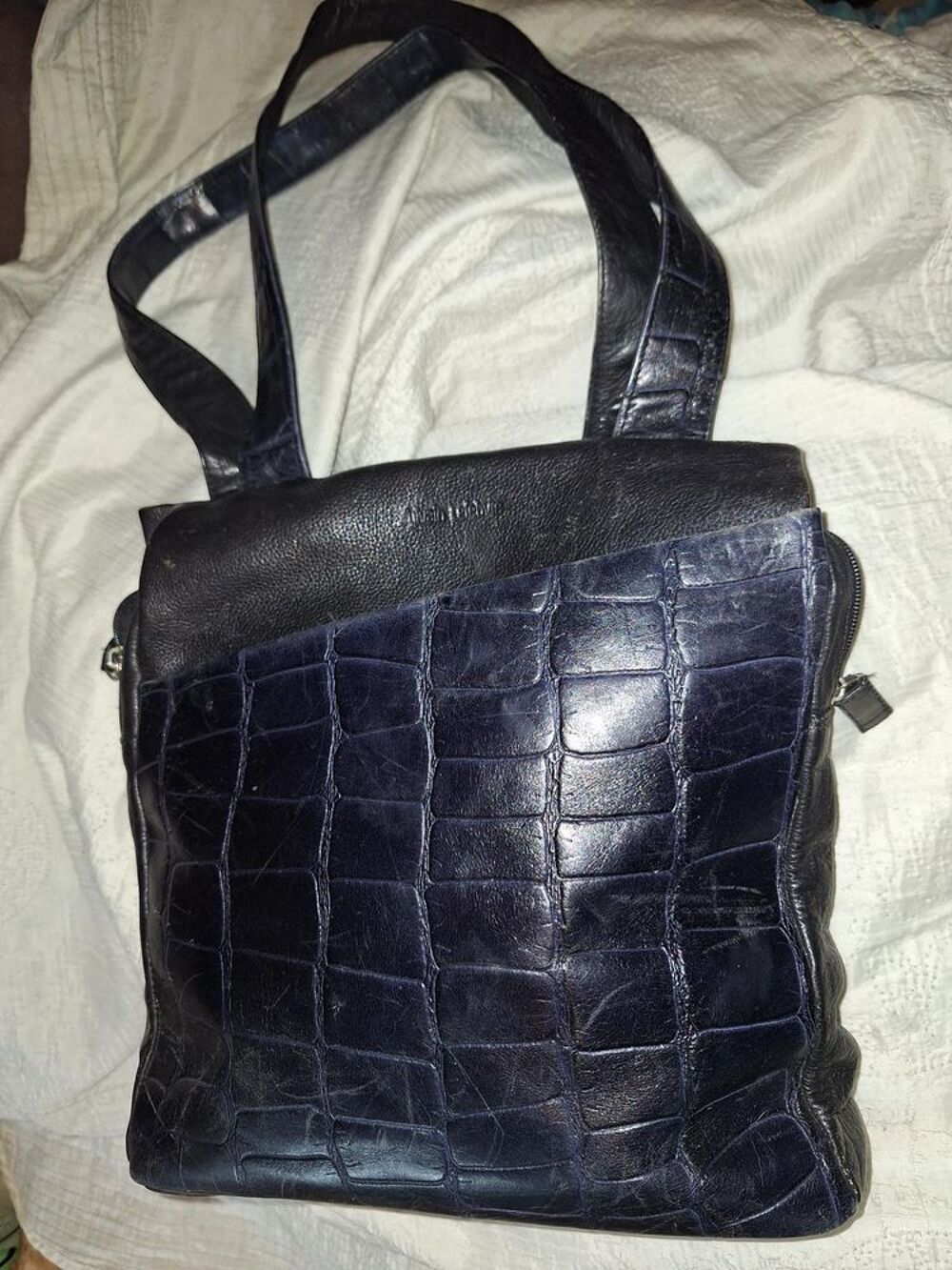 Sac cuir v&eacute;ritable de marque Sylvain LEFEBVRE Maroquinerie
