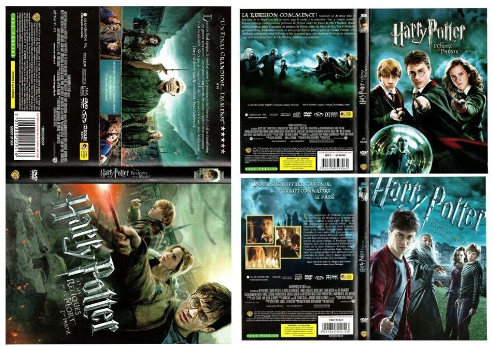 Lot de 7 DVD Harry Potter DVD et blu-ray