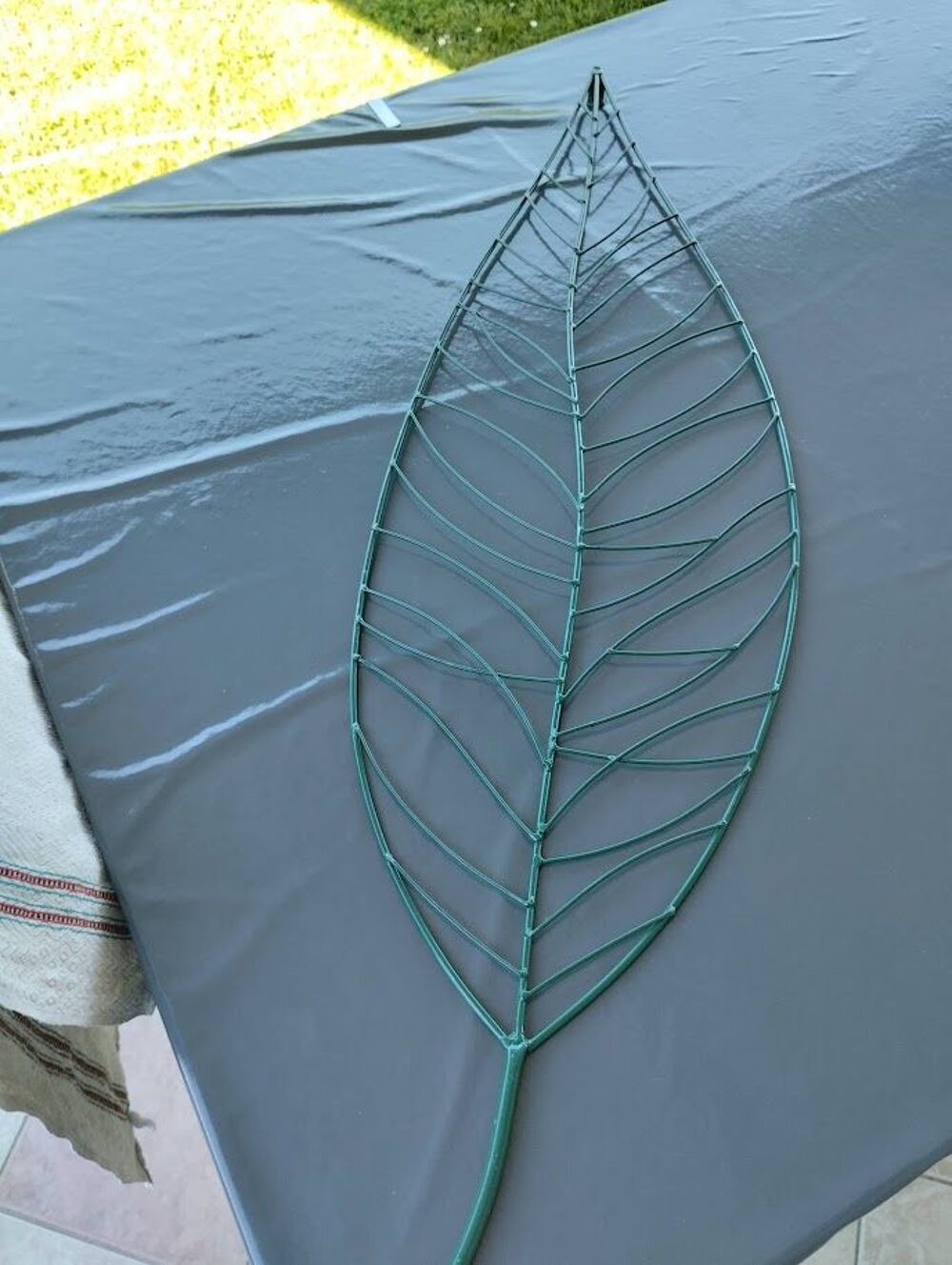 Feuille d&eacute;corative murale M&eacute;tal vert Décoration