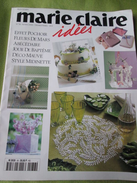 Magazine  Marie Claire Ides   ,Mars 2000,n 36 ,165 pages , 12 Goussainville (95)
