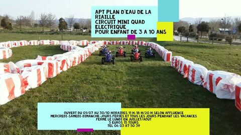 Circuit mini quad lectrique 5 Apt (84)