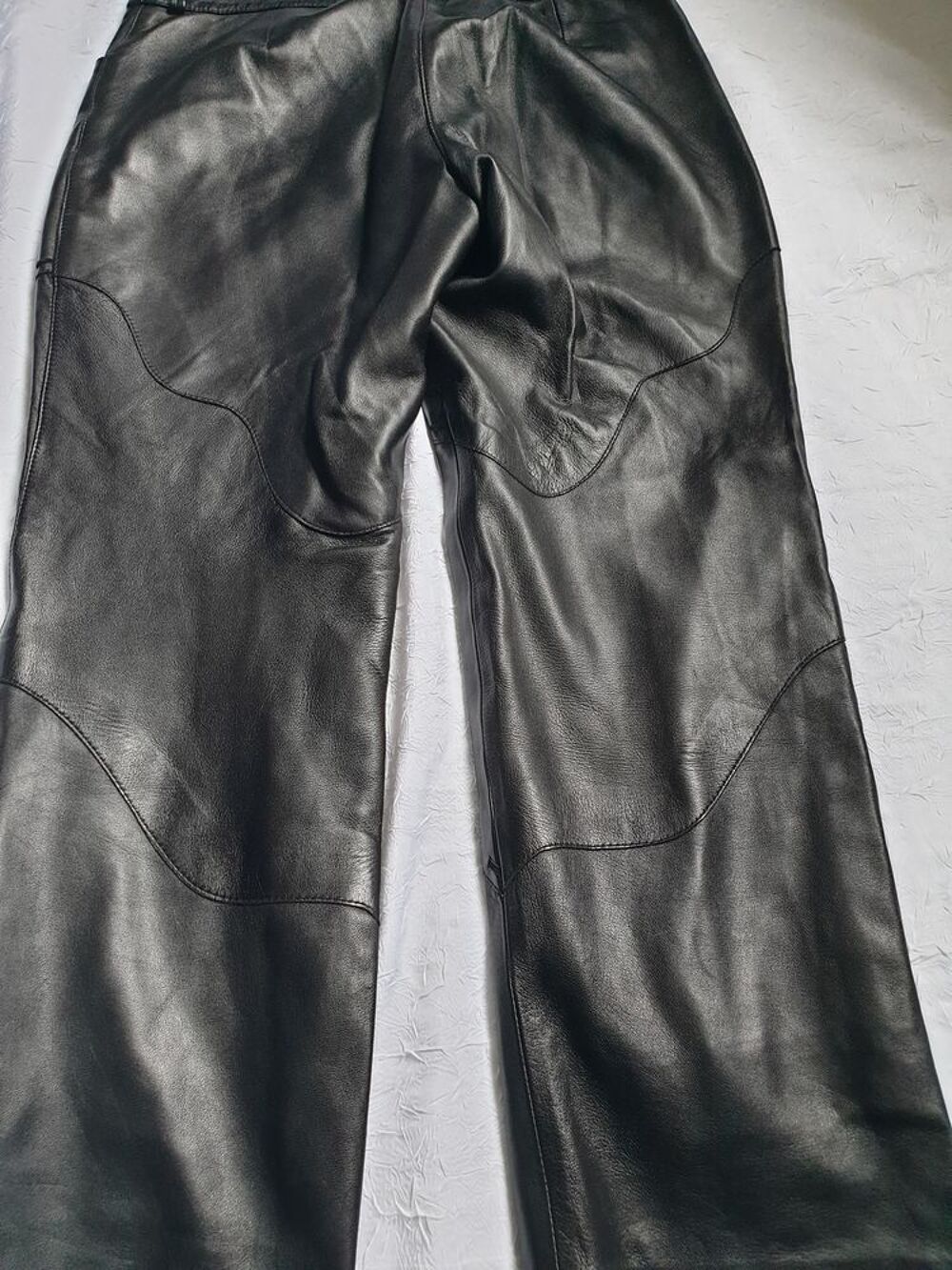 Pantalon Cuir Noir Giorgio Vtements