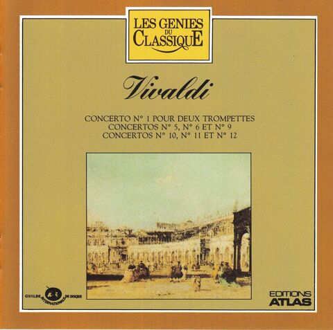 CD    Vivaldi    Concerto N1 Pour 2 Trompettes, Concerto... 6 Antony (92)