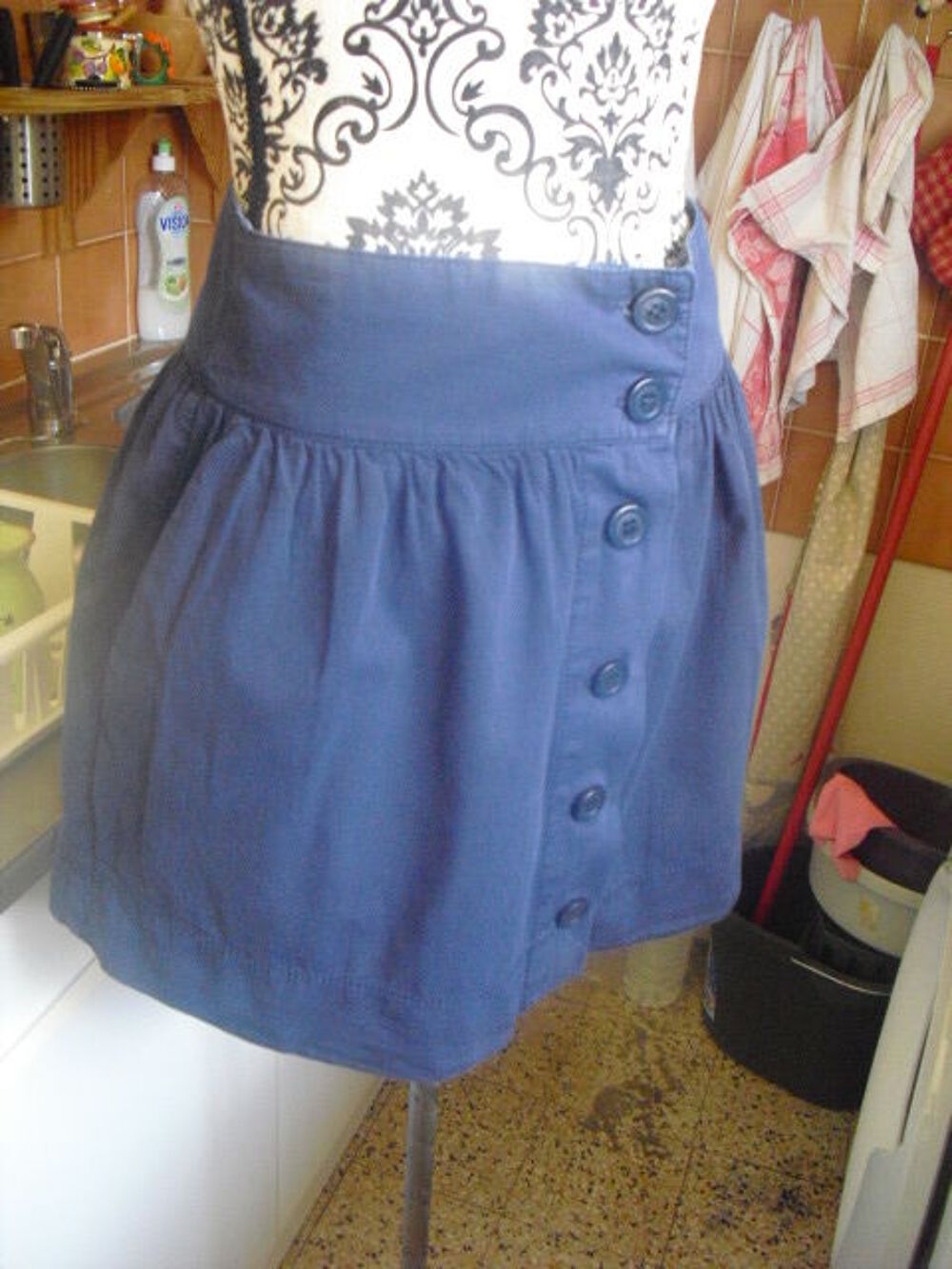 JUPE corolle bleu nuit NAF NAF TAILLE 34 Vêtements