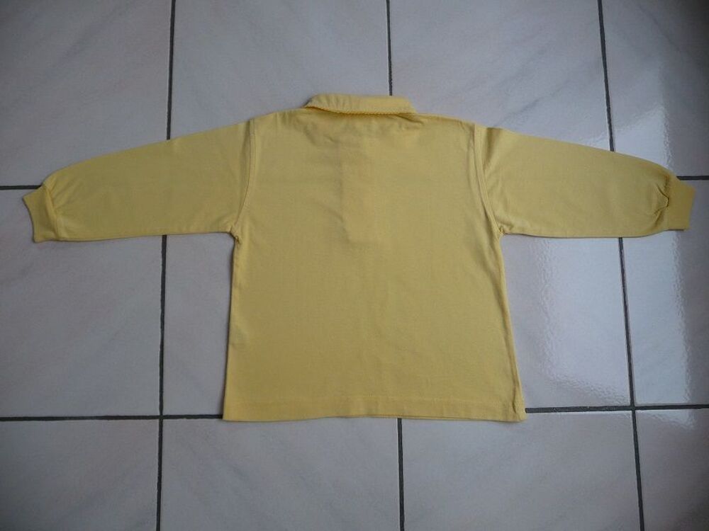 Polo jaune manches longues taille 4 ans Vtements enfants