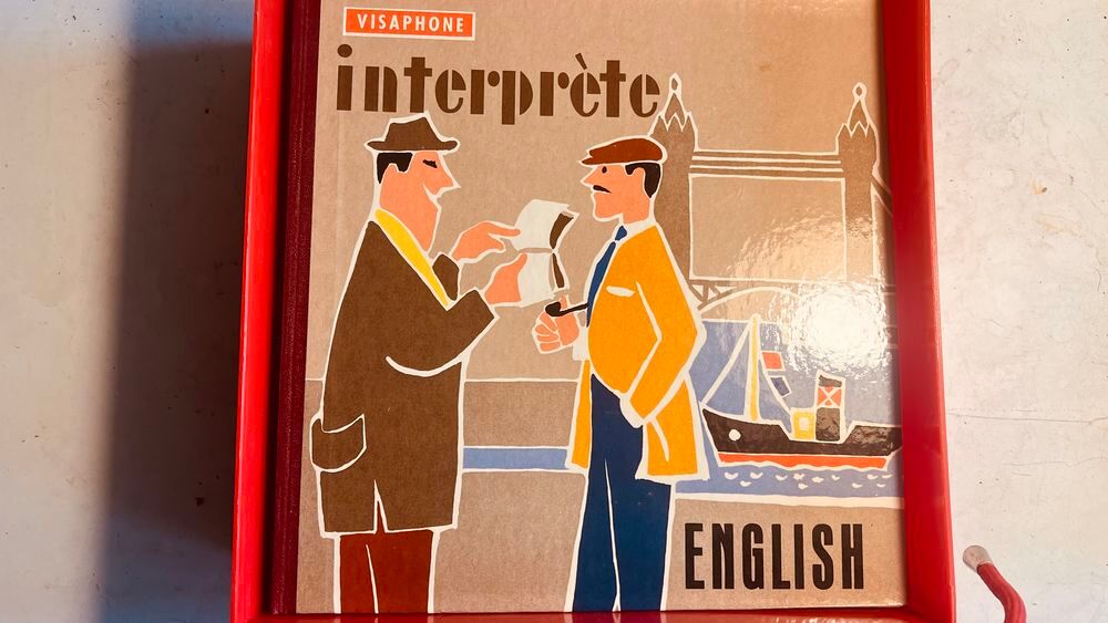 COURS D'ANGLAIS VISAPHONE. LIVRES et DISQUES CD et vinyles