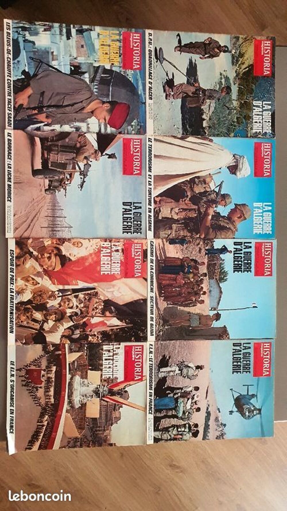 Lot de 40 revues Historia magazine sur la Guerre d'Alg&eacute;rie Livres et BD