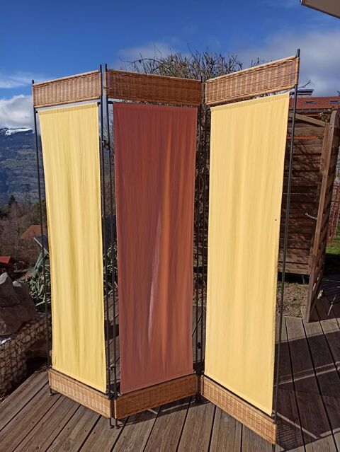 Paravent toile support support m�tal 10 Passy (74)