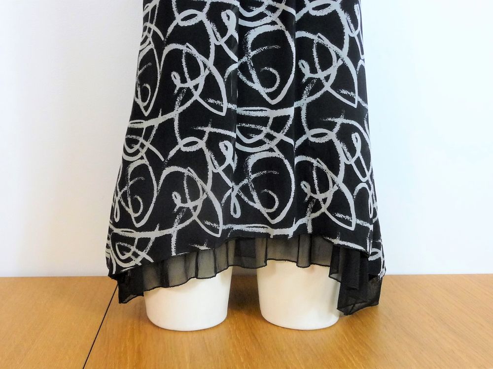Robe/ Tunique Noir et Gris sans manches- Renatto Bene Vêtements