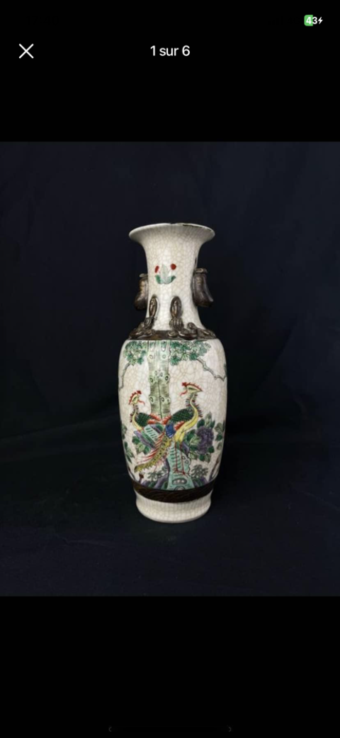 Vase porcelaine de chine  90 Taisnires-sur-Hon (59)