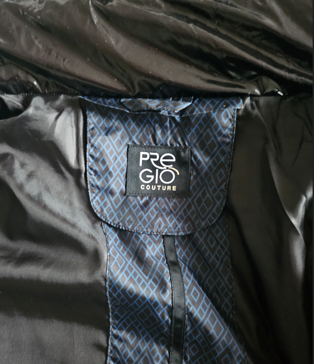 Blouson doudoune bleue noire Pregio Taille 42 Vêtements