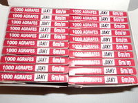   Boite de 20 x 1000 agrafes 6 mm JAKY 