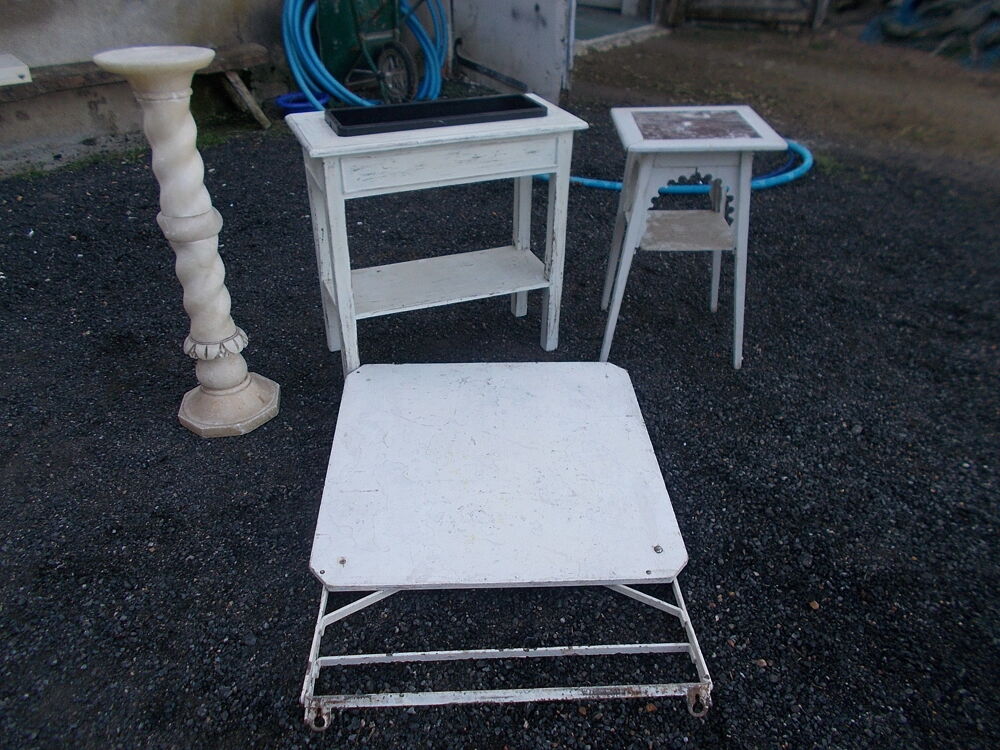 jardiniere bois + table pliante gu&eacute;ridon + etc faire prix Meubles
