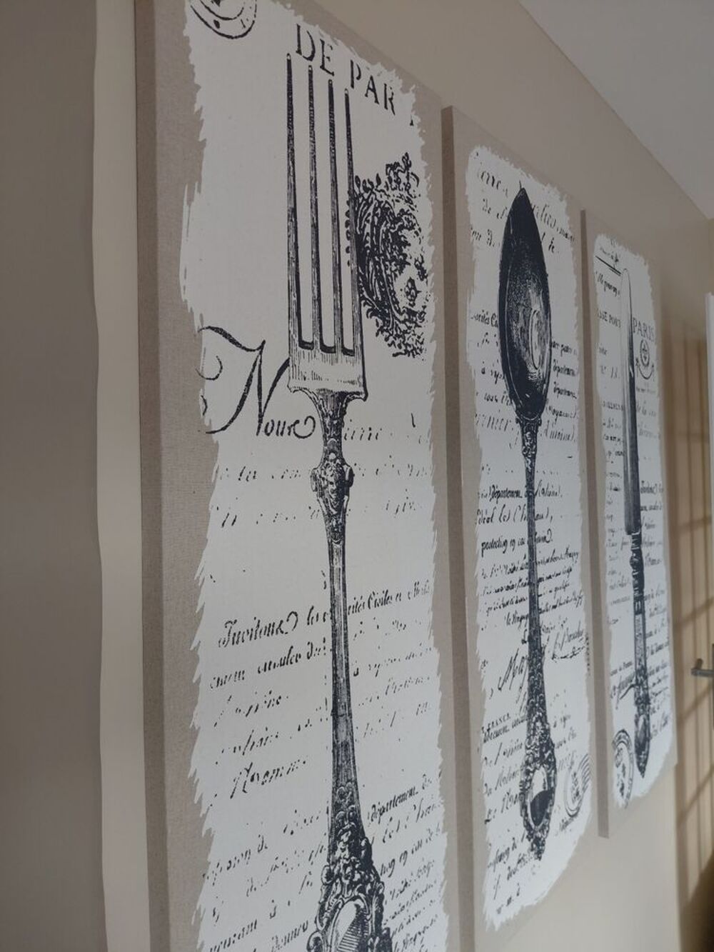triptyque sur toile Décoration