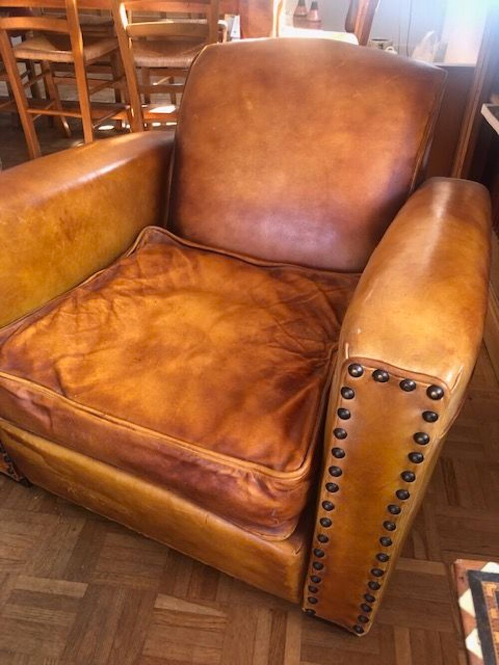 Fauteuil club ancien restaur&eacute; Meubles