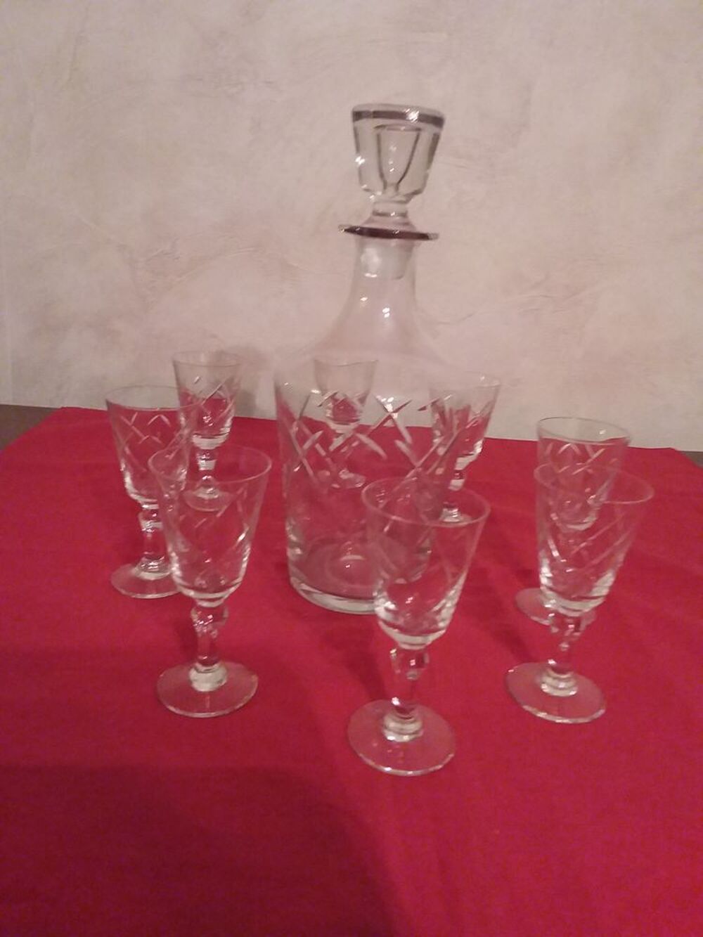 Service &agrave; liqueur en cristal Décoration