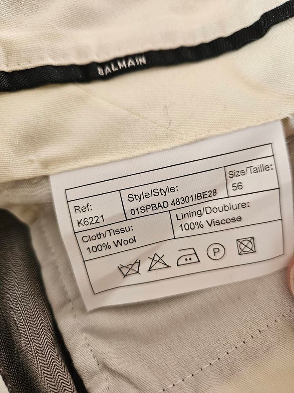 Costume et pantalon Vêtements