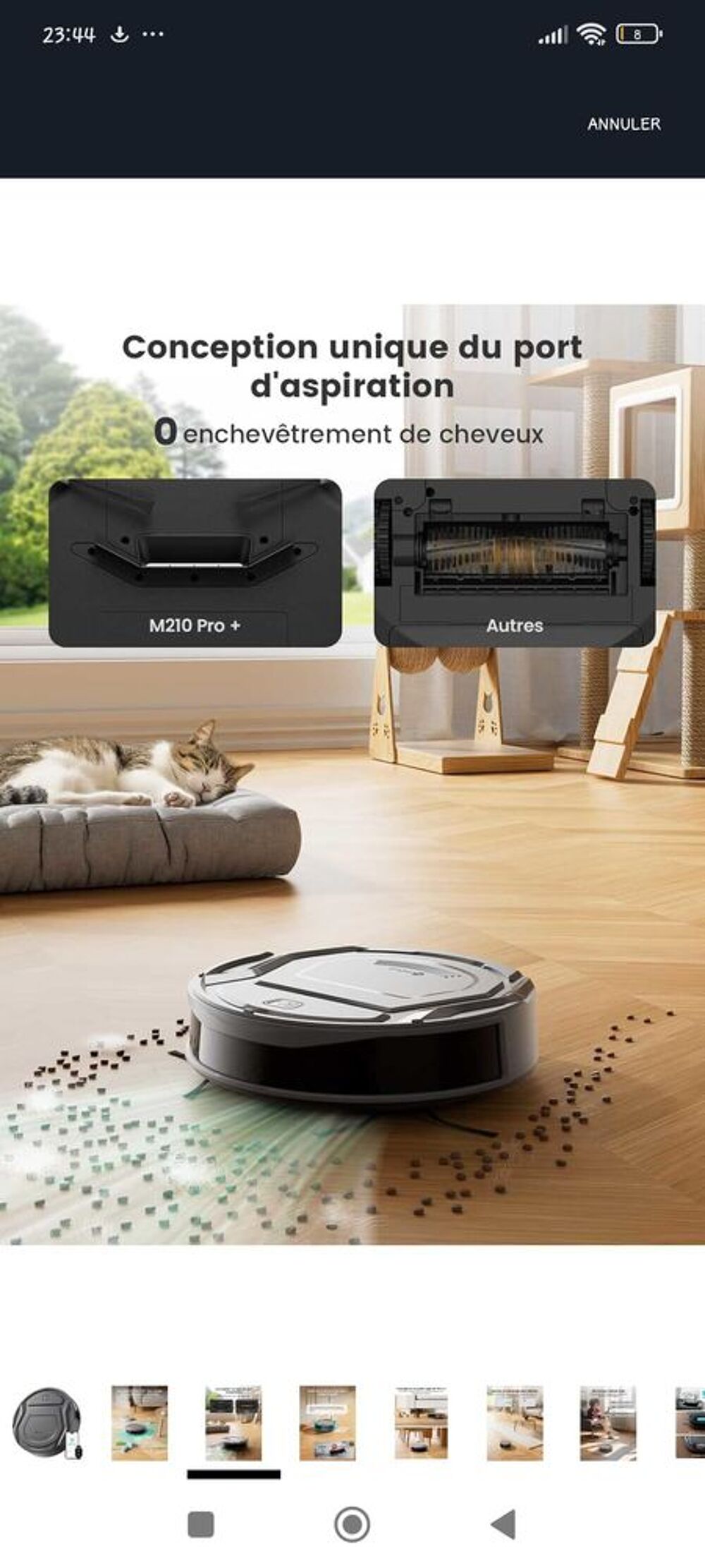 ROBOT ASPIRATEUR Lefant M210 Pro+ Neuf cause doublon Electrom�nager