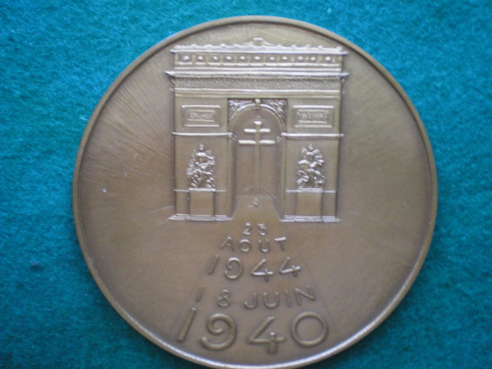 M&eacute;daille Charles de Gaulle - 18 Juin 1940. 