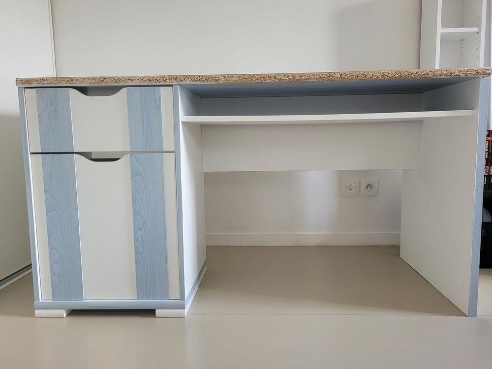 Bureau Gautier Bleu Meubles