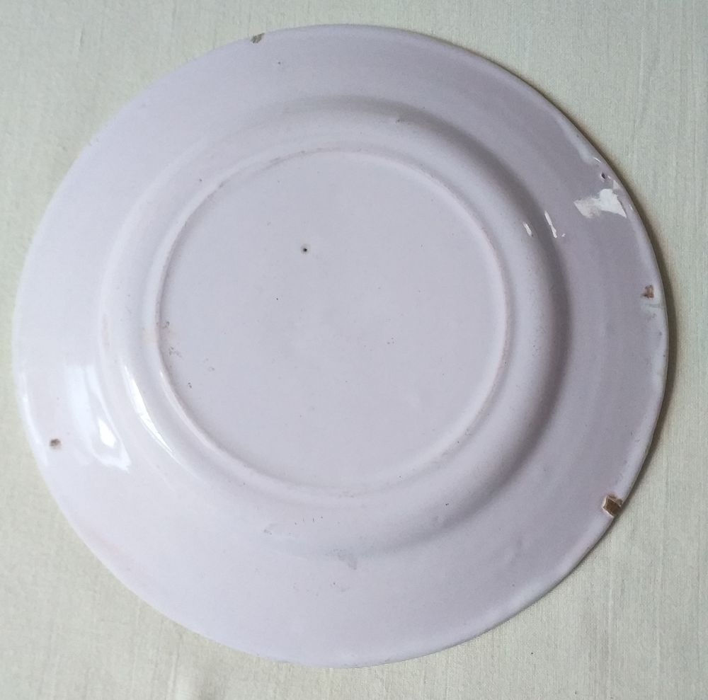 ASSIETTE FA&Iuml;ENCE DU SUD OUEST ou AUVILLAR ou MARTRES TOLOSANE ou THIVIERS 19&egrave;me XIX 