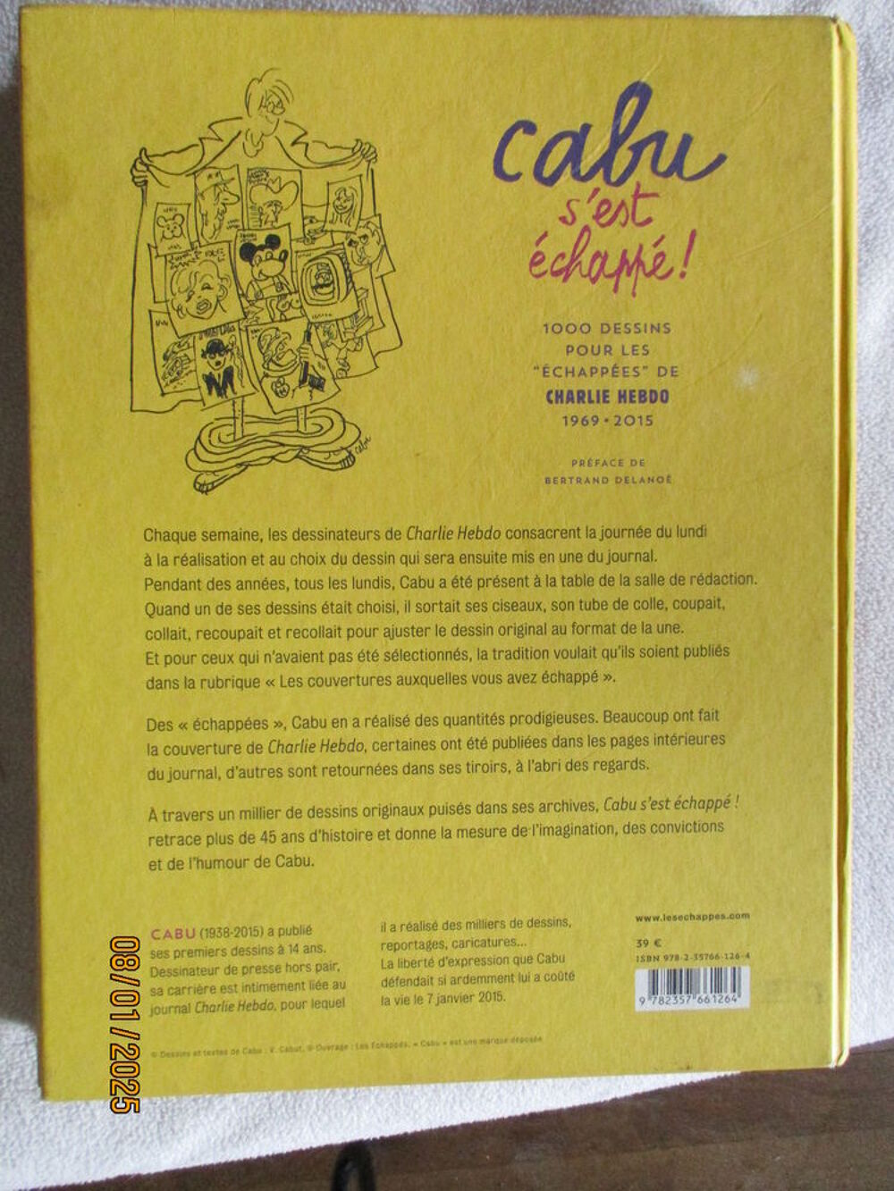 Livre CABU S'EST &Eacute;CHAPP&Eacute; Livres et BD